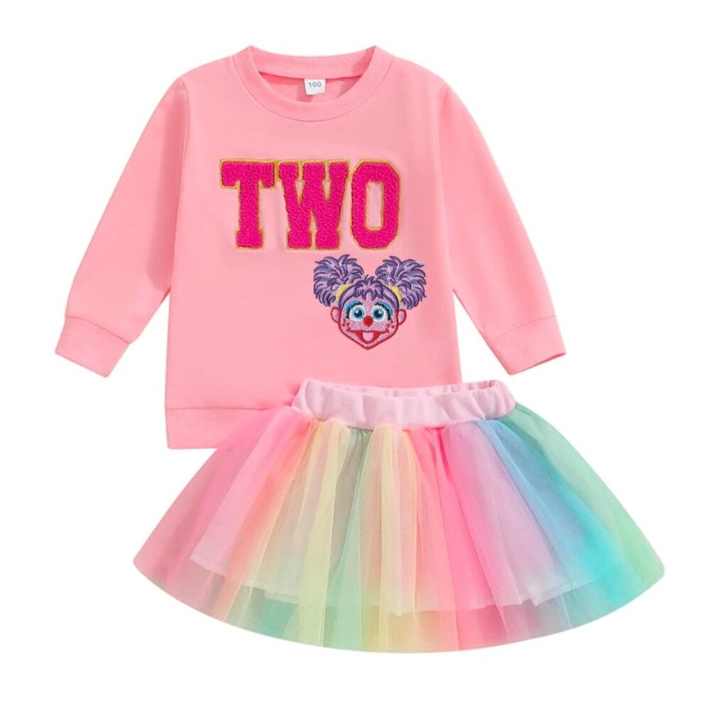 Abby Cadabby Dress Cookie Outfit Second Birthday Sesame Street Clothes Sweater - Picture 2 of 6